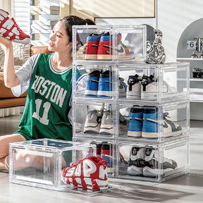 Sneaker Box Caixa Organizadora Tênis Acrílico Transparent (3 UNIDADES)